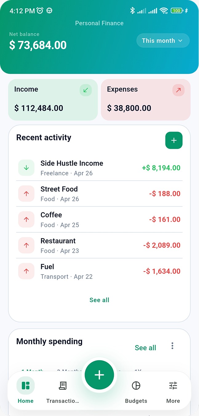 Money Manager Pro light theme 3