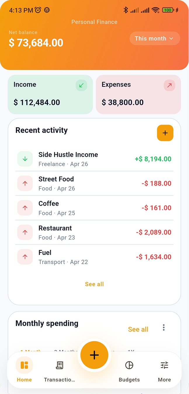 Money Manager Pro light theme 5