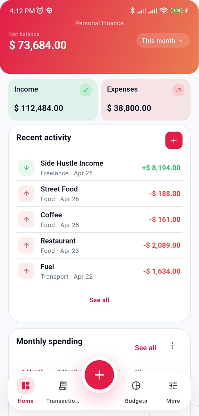 Money Manager Pro light theme 6